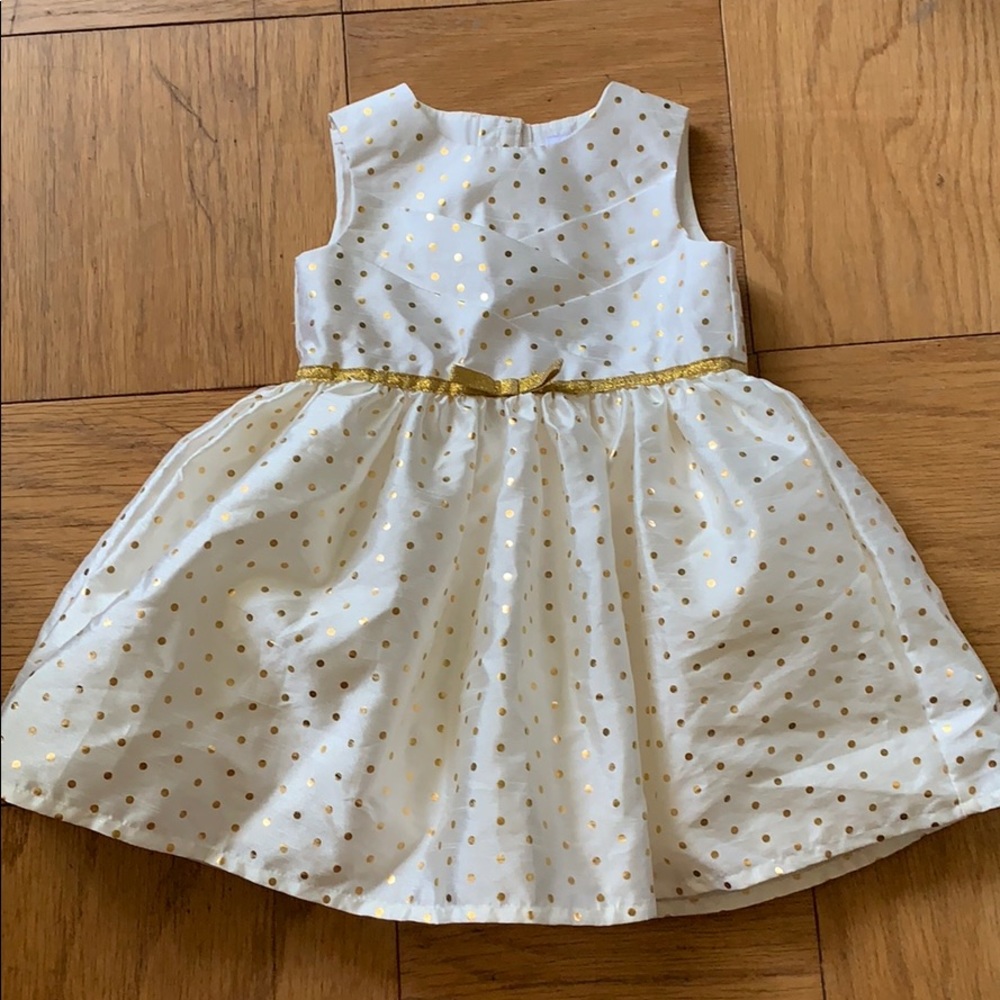 Gold Polka dot dress